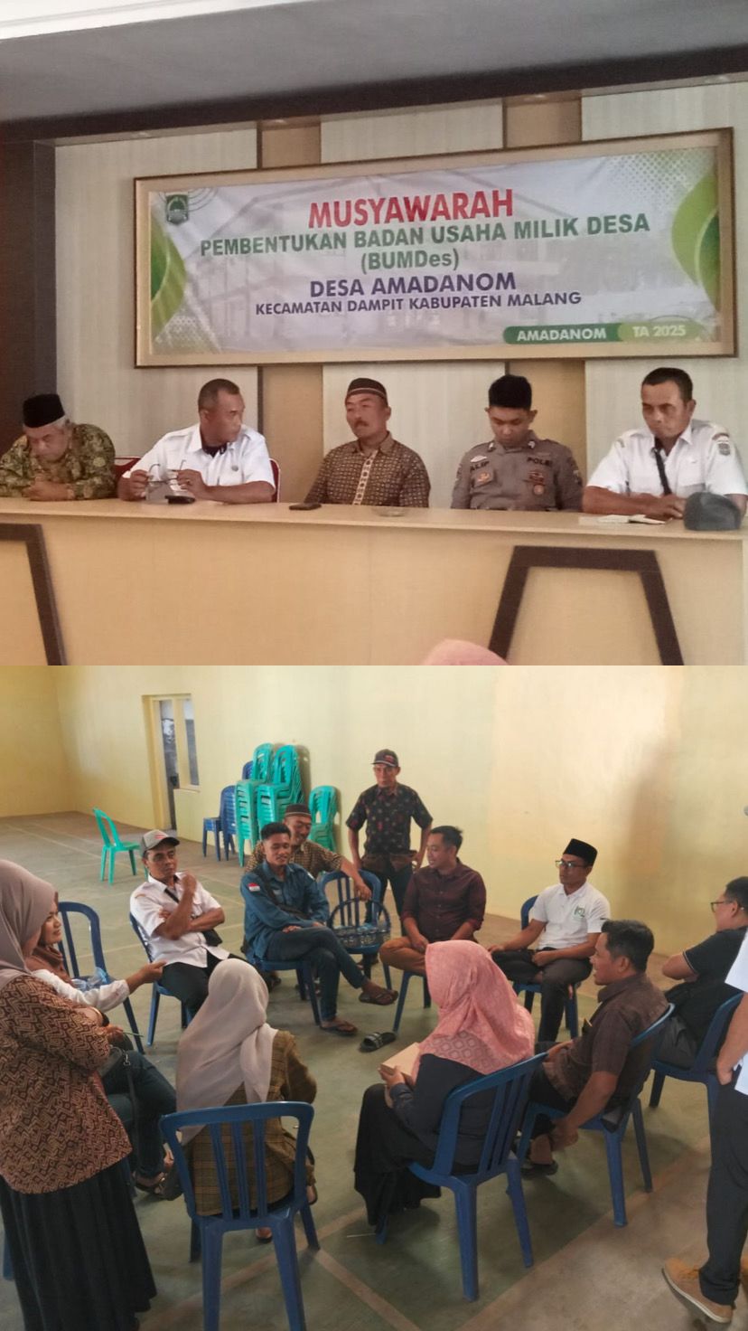 MUSYAWARAH PEMBENTUKAN BADAN USAHA MILIK DESA (BUMDes) Desa Amadanom Tahun 2025