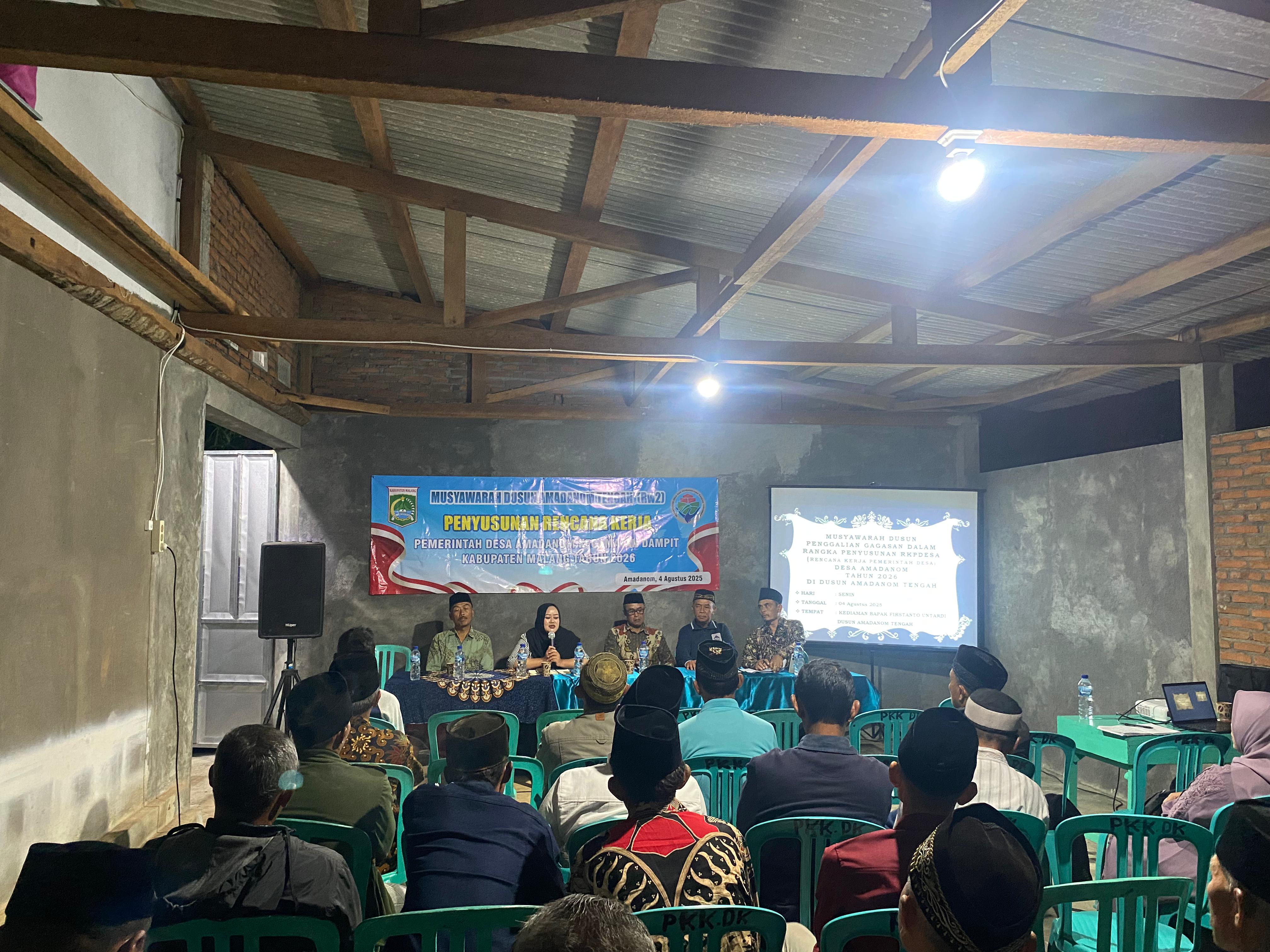 Musyawarah Dusun Amadanom Tengah (RW 02) Tahun 2026