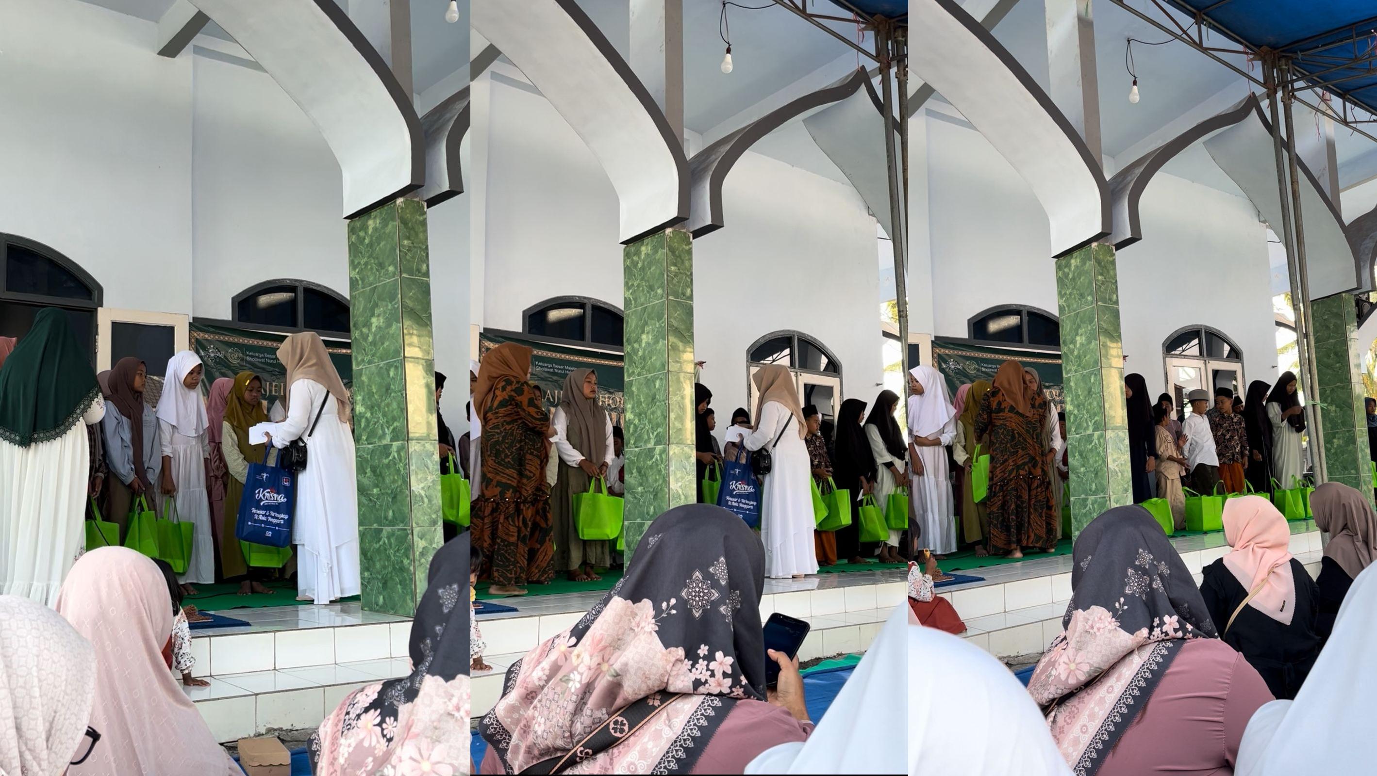 Pelaksanaan Pengajian dan Pemberian Santunan kepada Anak Yatim